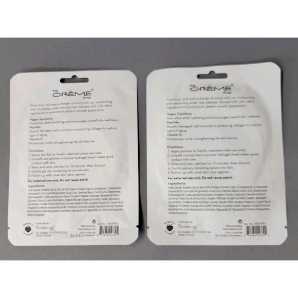 The Creme Shop How Do Eye Look? 2 Packs Fresh Nourishing Hydrogel Under Eye Mask - Picture 3 of 4